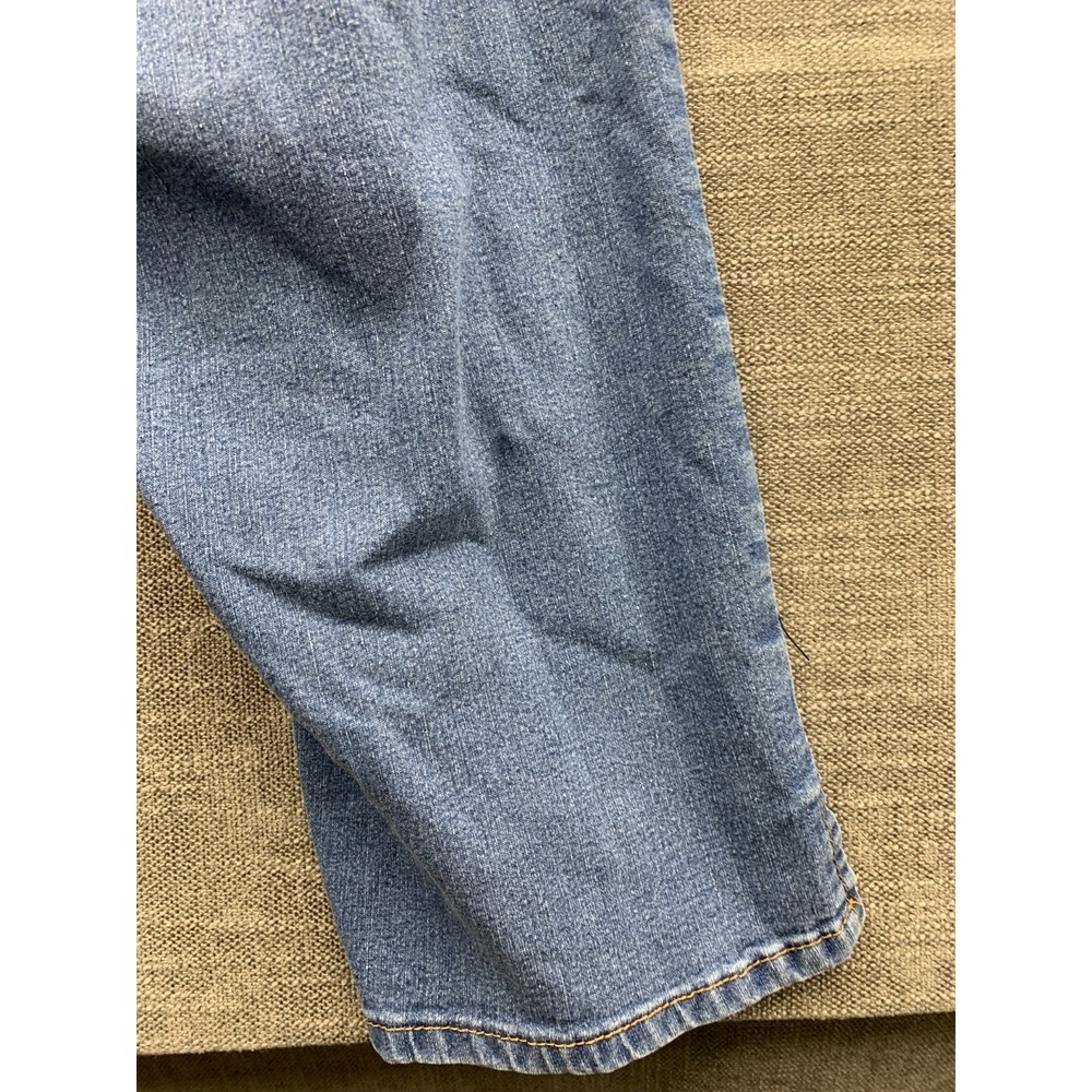 Simply Emma Capri Jeans Womens 20W Blue Denim Faded Cotton Stretch High Waisted - Picture 13 of 16